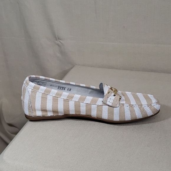 VITTORIA MENGONI LEATHER WOMENS LOAFERS Size 9 EUC - Picture 8 of 11